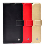 Galaxy Note 9 Kılıf Zore Kar Deluxe Kapaklı Kılıf Gold