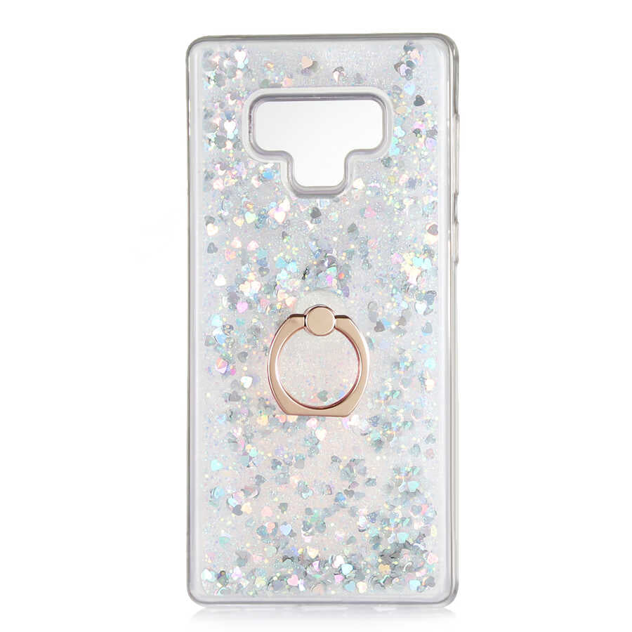 Galaxy Note 9 Kılıf Zore Milce Kapak Gümüş