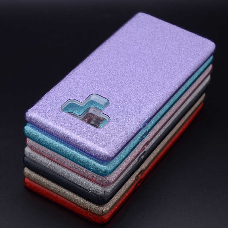 Galaxy Note 9 Kılıf Zore Shining Silikon Gümüş