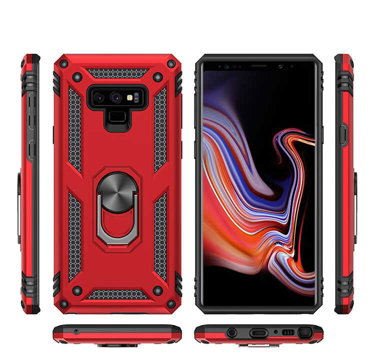 Galaxy Note 9 Kılıf Zore Vega Kapak Kırmızı