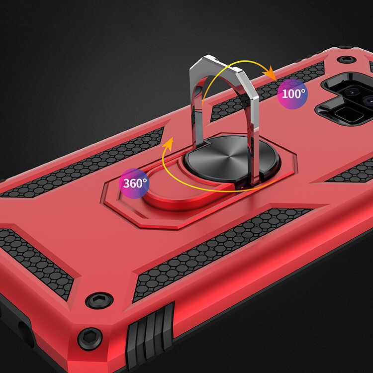 Galaxy Note 9 Kılıf Zore Vega Kapak Gri