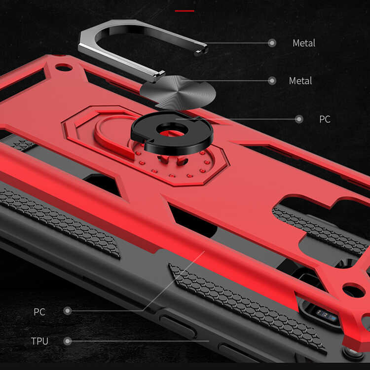 Galaxy Note 9 Kılıf Zore Vega Kapak Gri