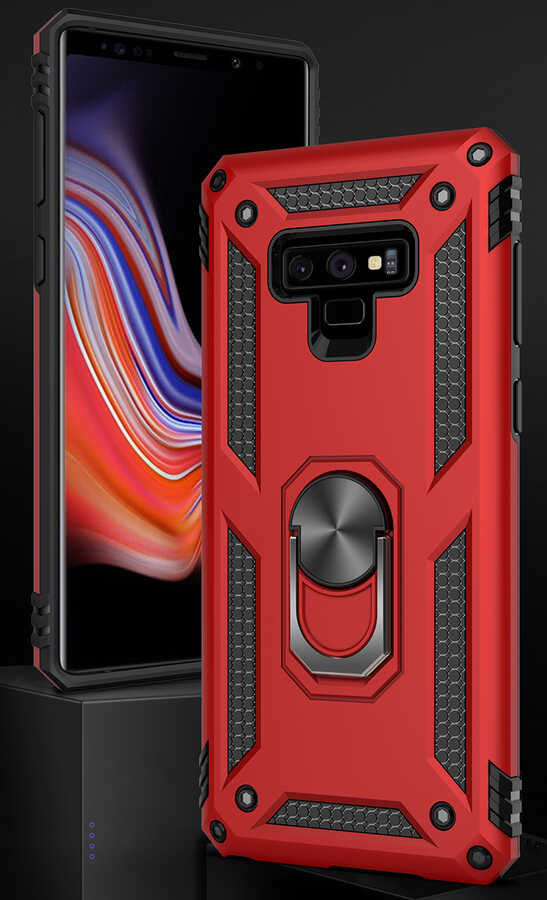 Galaxy Note 9 Kılıf Zore Vega Kapak Siyah