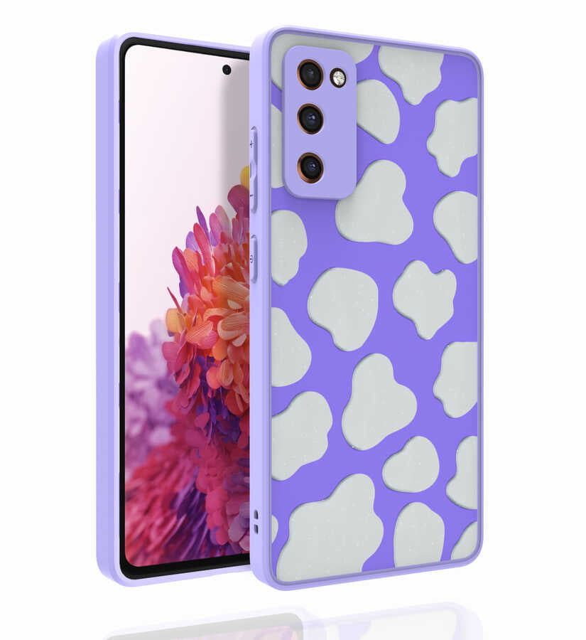 Galaxy S20 FE Kılıf Desenli Kamera Korumalı Parlak Zore Nora Kapak NO6