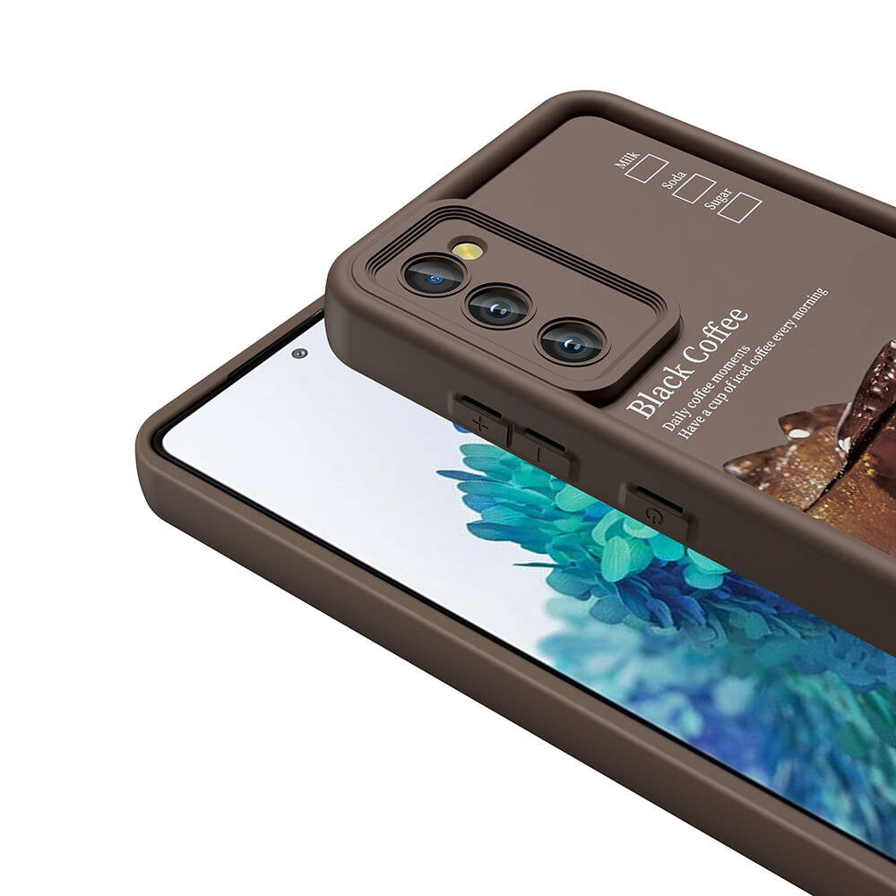 Galaxy S20 FE Kılıf Kamera Korumalı Baskılı Arka Yüzey Zore Klas Kapak Beyaz