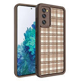 Galaxy S20 FE Kılıf Kamera Korumalı Baskılı Arka Yüzey Zore Klas Kapak Açık Kahve