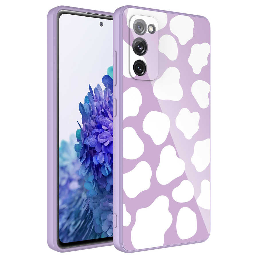 Galaxy S20 FE Kılıf Kamera Korumalı Desenli Sert Silikon Zore Epoksi Kapak NO7