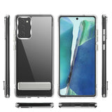 Galaxy S20 FE Kılıf Standlı Şeffaf Silikon Zore L-Stand Kapak Renksiz