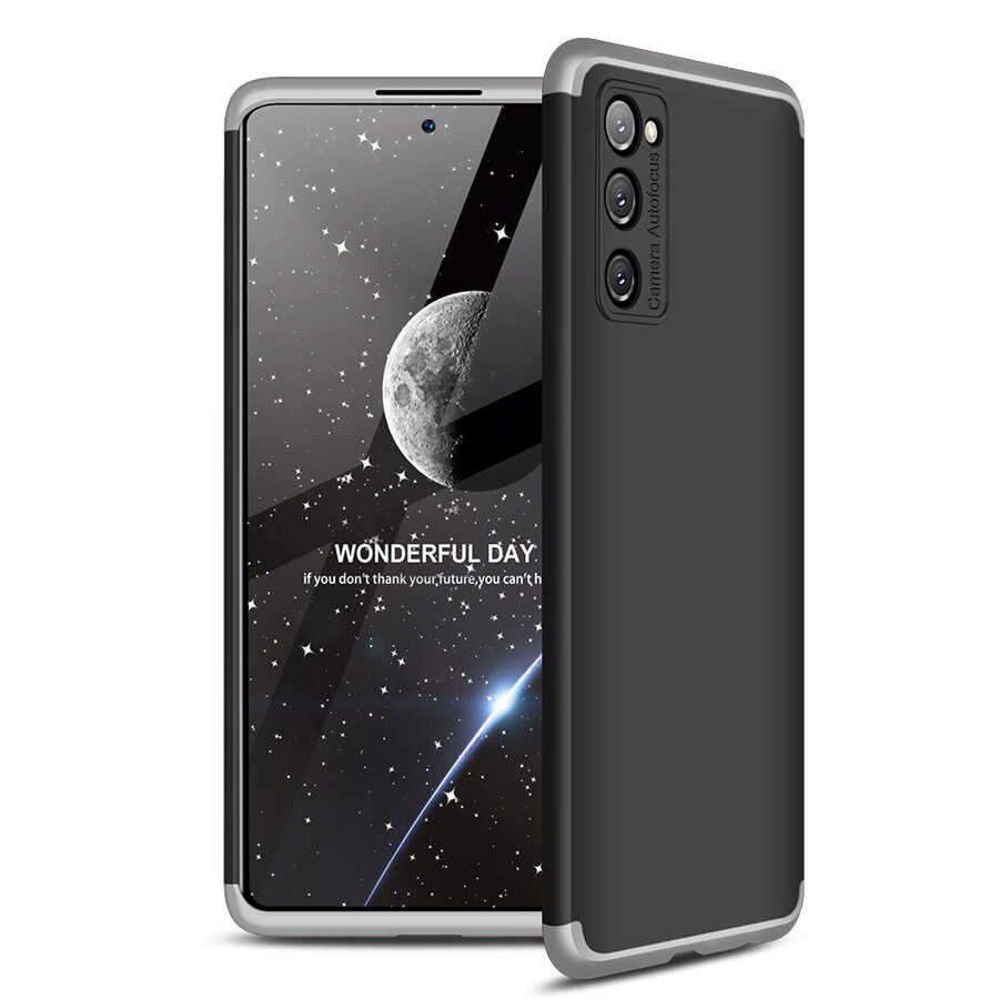 Galaxy S20 FE Kılıf Zore Ays Kapak Siyah-Gri