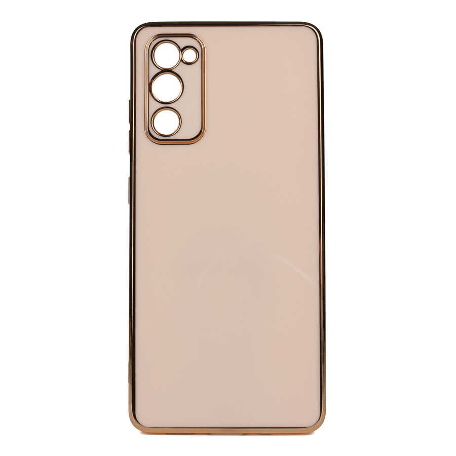 Galaxy S20 FE Kılıf Zore Bark Kapak Rose Gold