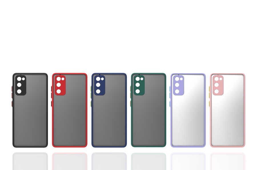 Galaxy S20 FE Kılıf Zore Hux Kapak Koyu Yeşil