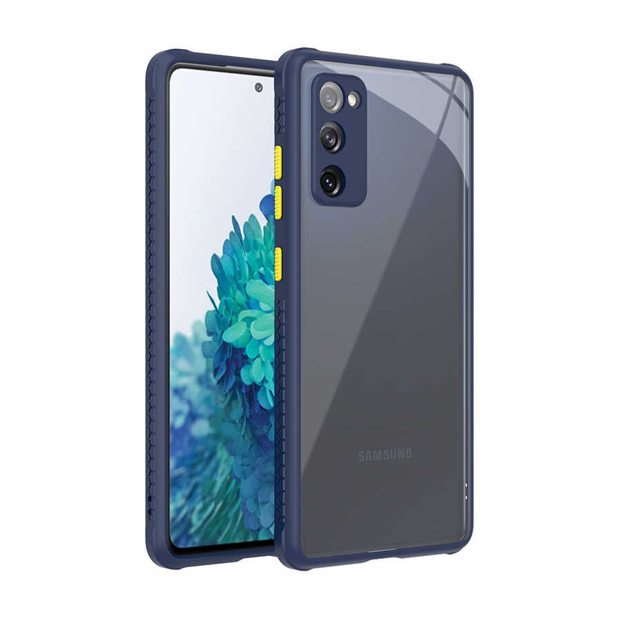 Galaxy S20 FE Kılıf Zore Kaff Kapak Lacivert