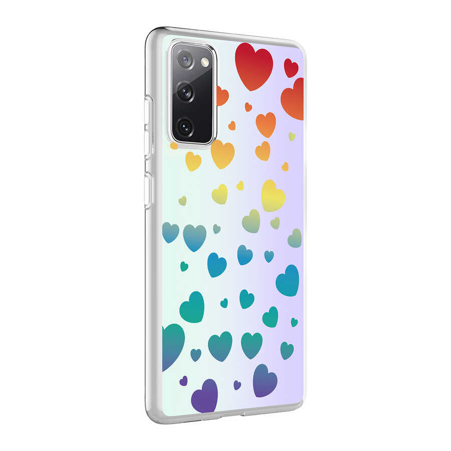 Galaxy S20 FE Kılıf Zore M-Blue Desenli Kapak Cow No2