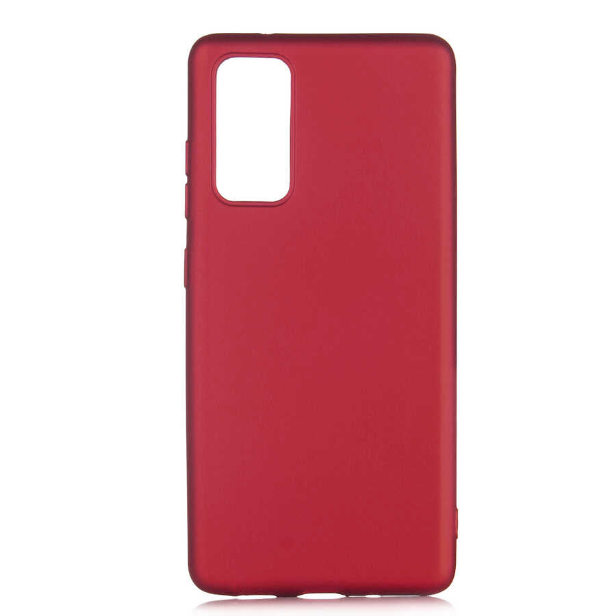 Galaxy S20 FE Kılıf Zore Premier Silikon Kapak Kırmızı