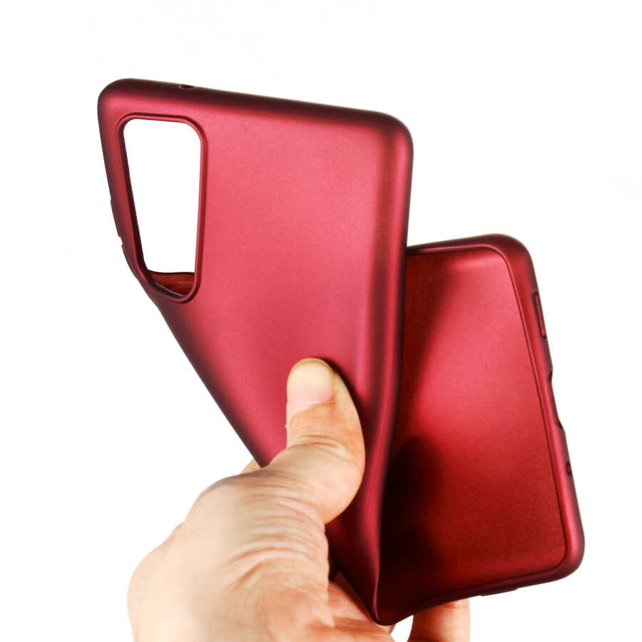 Galaxy S20 FE Kılıf Zore Premier Silikon Kapak Mürdüm