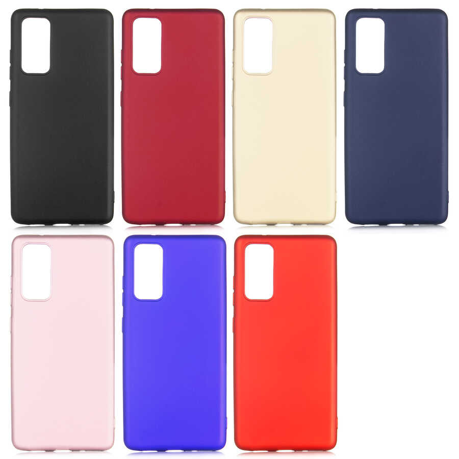 Galaxy S20 FE Kılıf Zore Premier Silikon Kapak Rose Gold