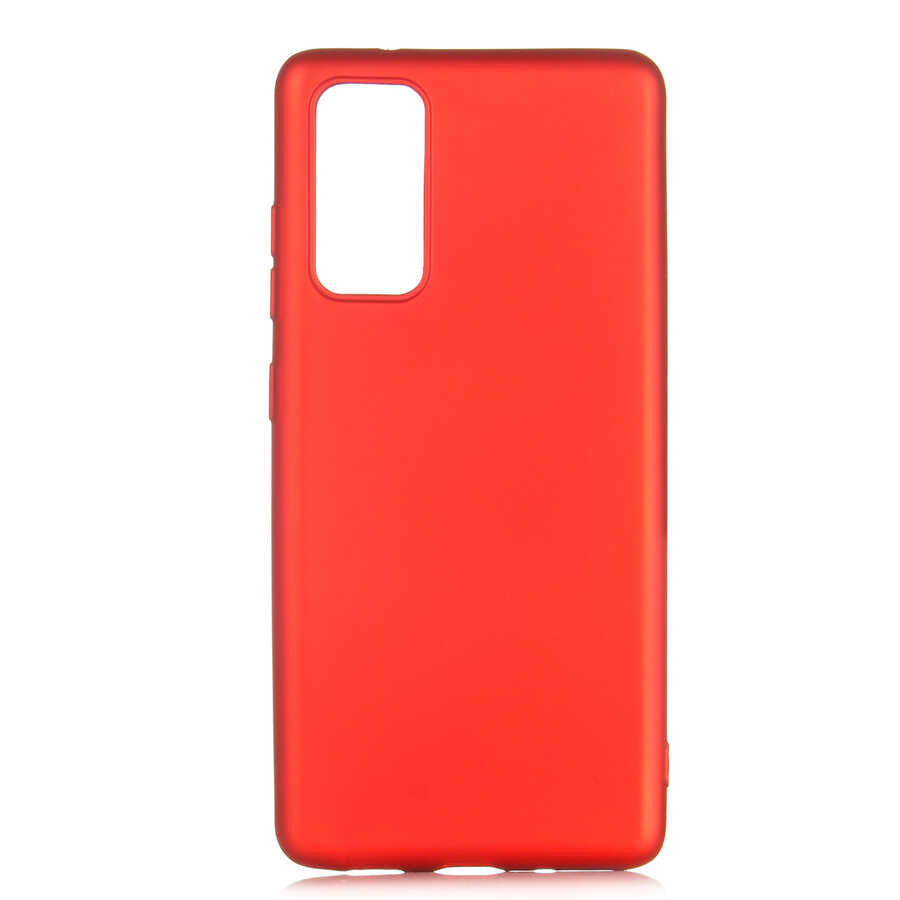 Galaxy S20 FE Kılıf Zore Premier Silikon Kapak Kırmızı