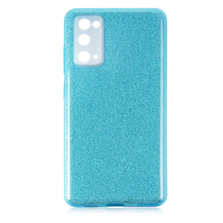 Galaxy S20 FE Kılıf Zore Shining Silikon Mavi