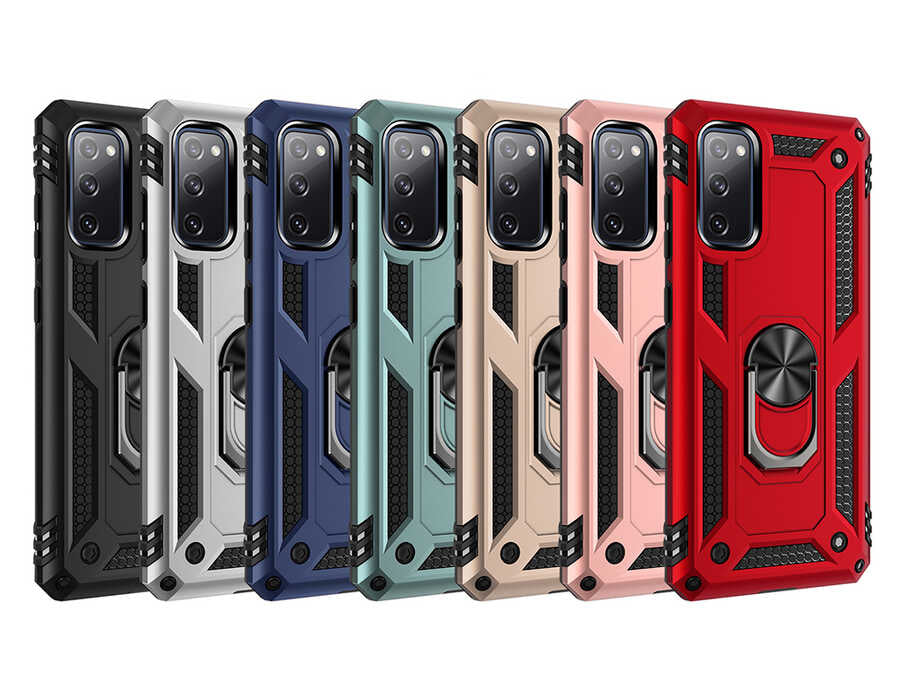 Galaxy S20 FE Kılıf Zore Vega Kapak Rose Gold
