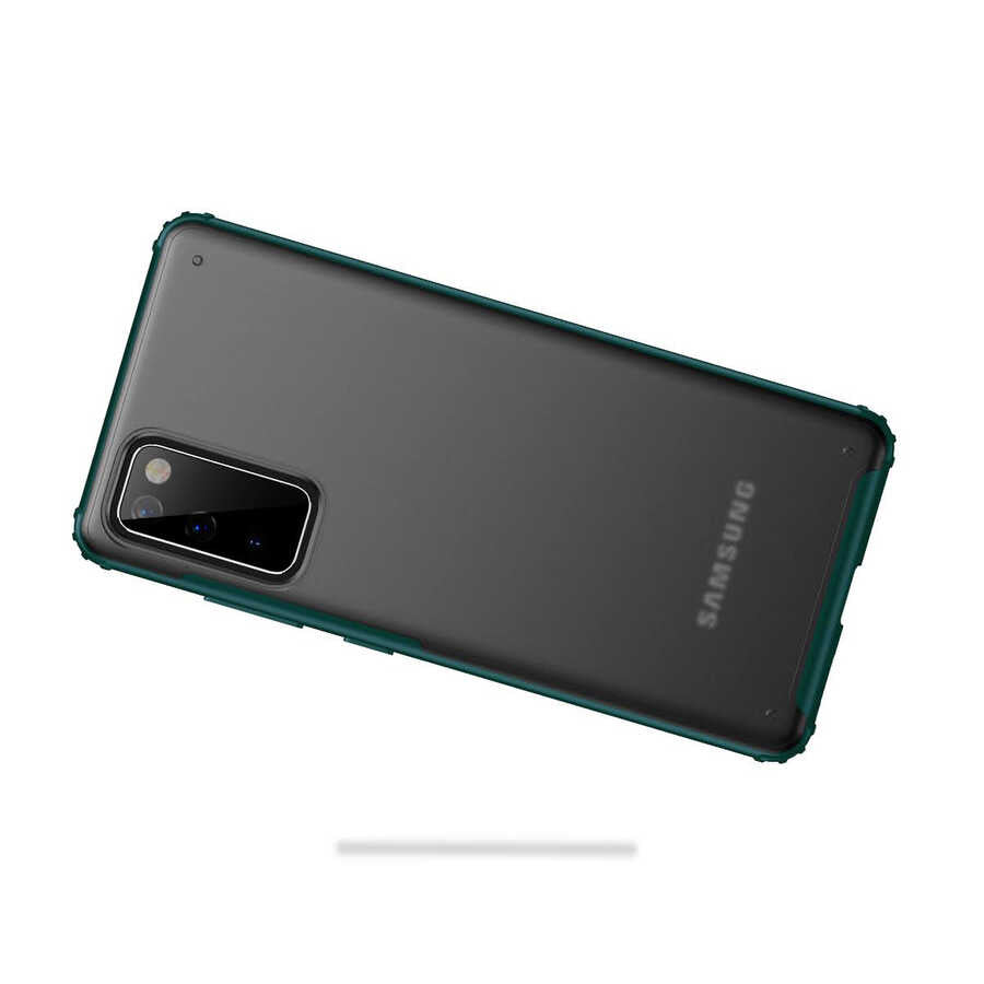 Galaxy S20 FE Kılıf Zore Volks Kapak Koyu Yeşil