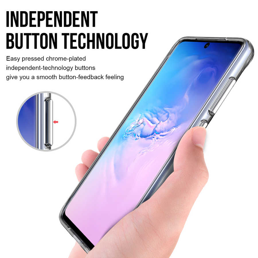 Galaxy S20 Kılıf Zore Gard Silikon Renksiz