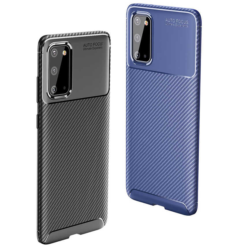 Galaxy S20 Kılıf Zore Negro Silikon Kapak Kahverengi