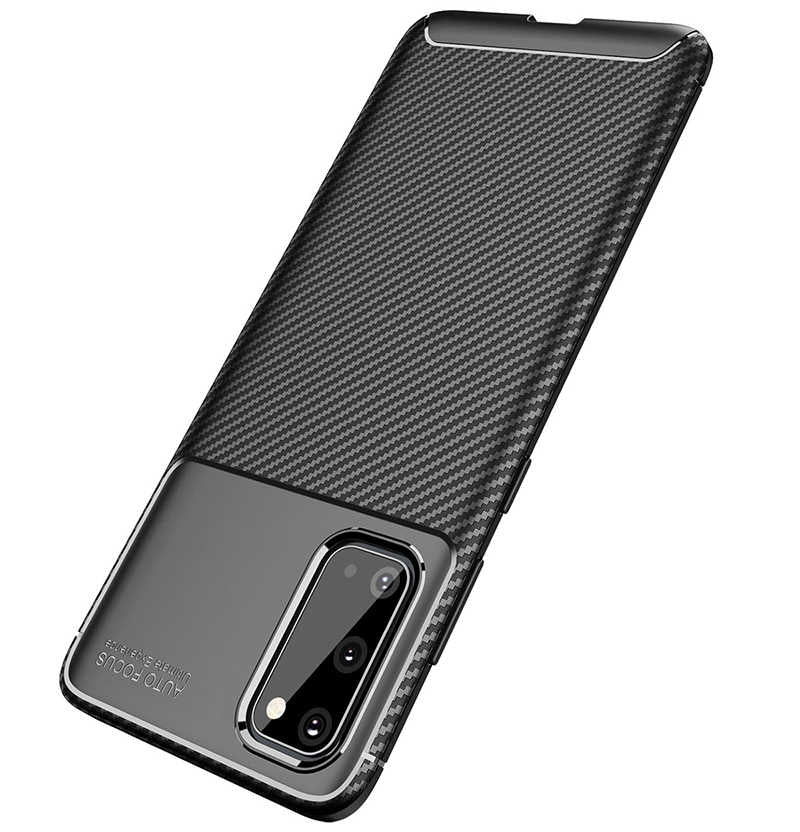 Galaxy S20 Kılıf Zore Negro Silikon Kapak Siyah
