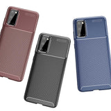 Galaxy S20 Kılıf Zore Negro Silikon Kapak Kahverengi