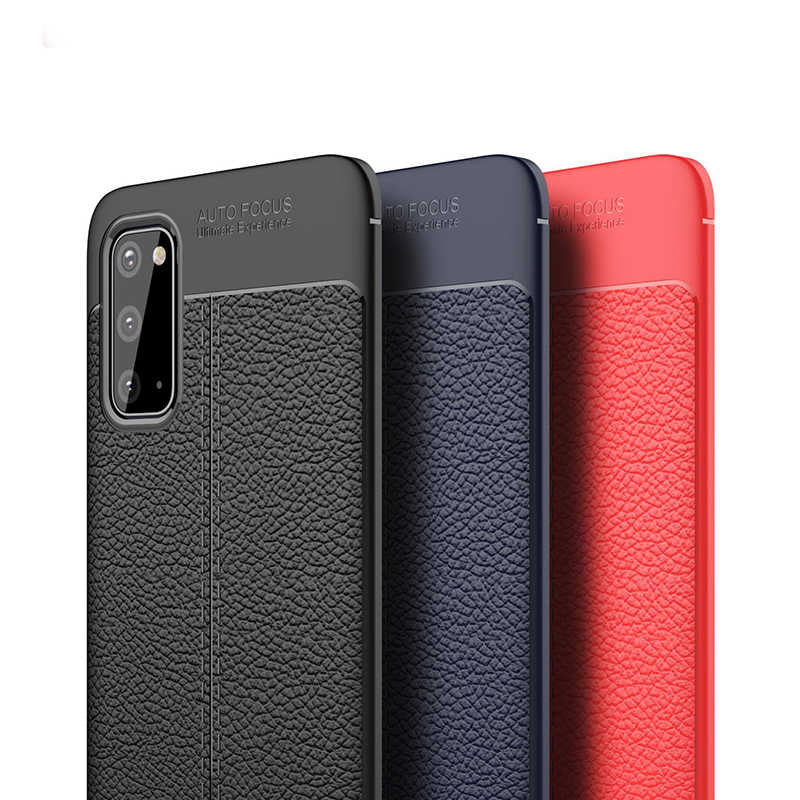 Galaxy S20 Kılıf Zore Niss Silikon Kapak Kırmızı