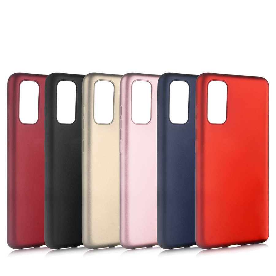 Galaxy S20 Kılıf Zore Premier Silikon Kapak Mürdüm