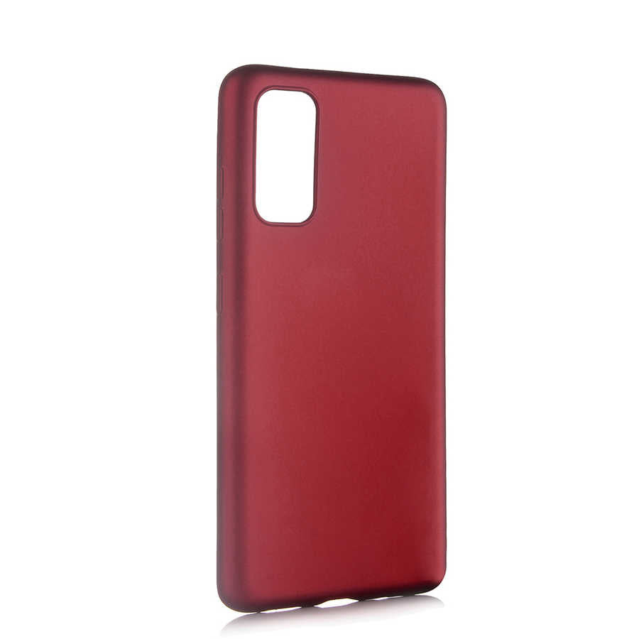 Galaxy S20 Kılıf Zore Premier Silikon Kapak Mürdüm