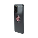 Galaxy S20 Kılıf Zore Ravel Silikon Kapak Siyah-Rose Gold