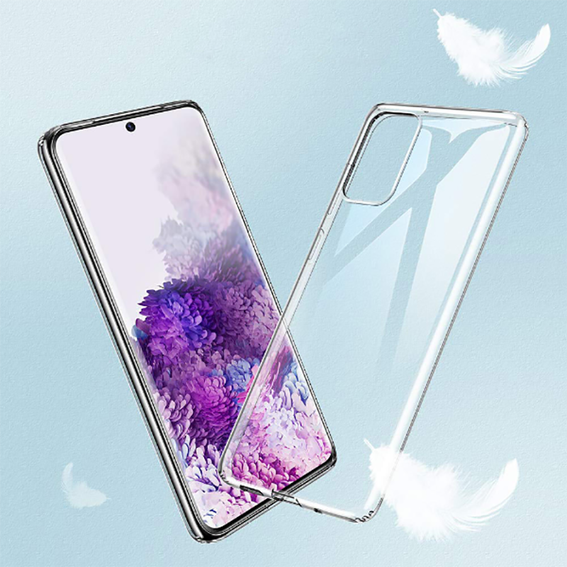 Galaxy S20 Kılıf Zore Süper Silikon Kapak Renksiz