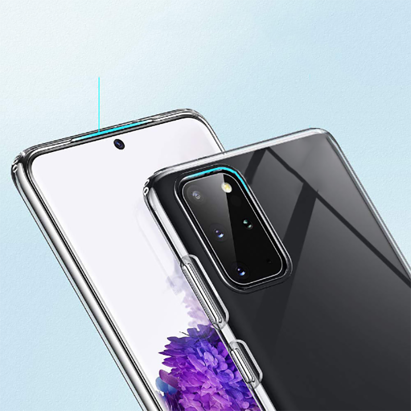Galaxy S20 Kılıf Zore Süper Silikon Kapak Renksiz