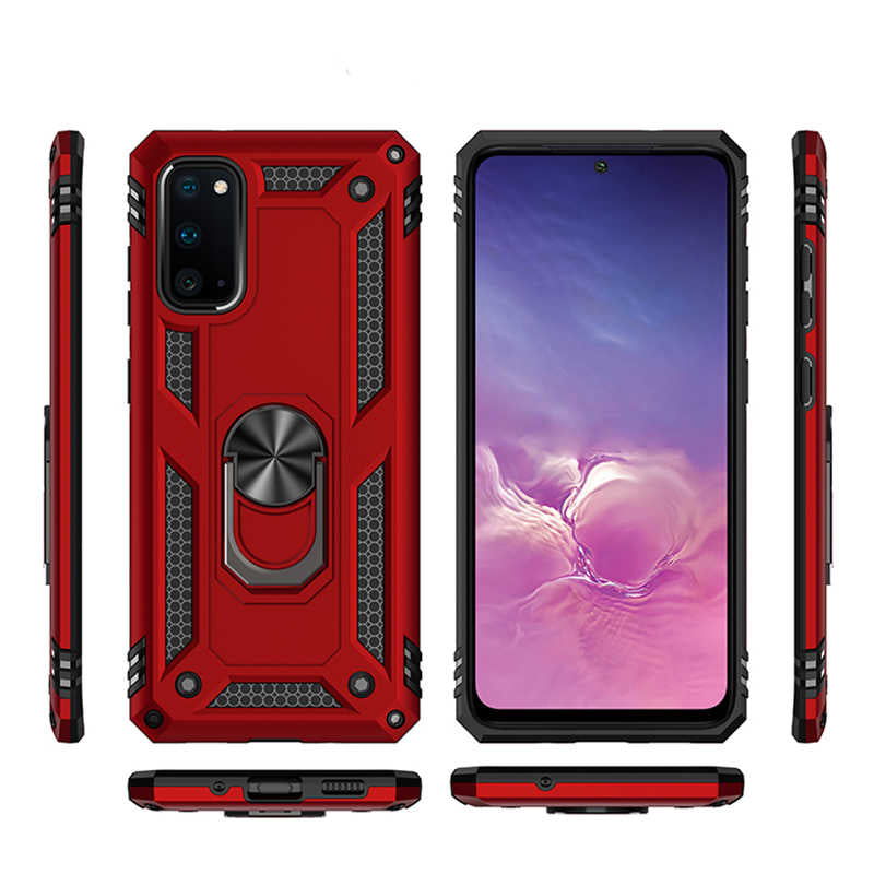 Galaxy S20 Kılıf Zore Vega Kapak Kırmızı