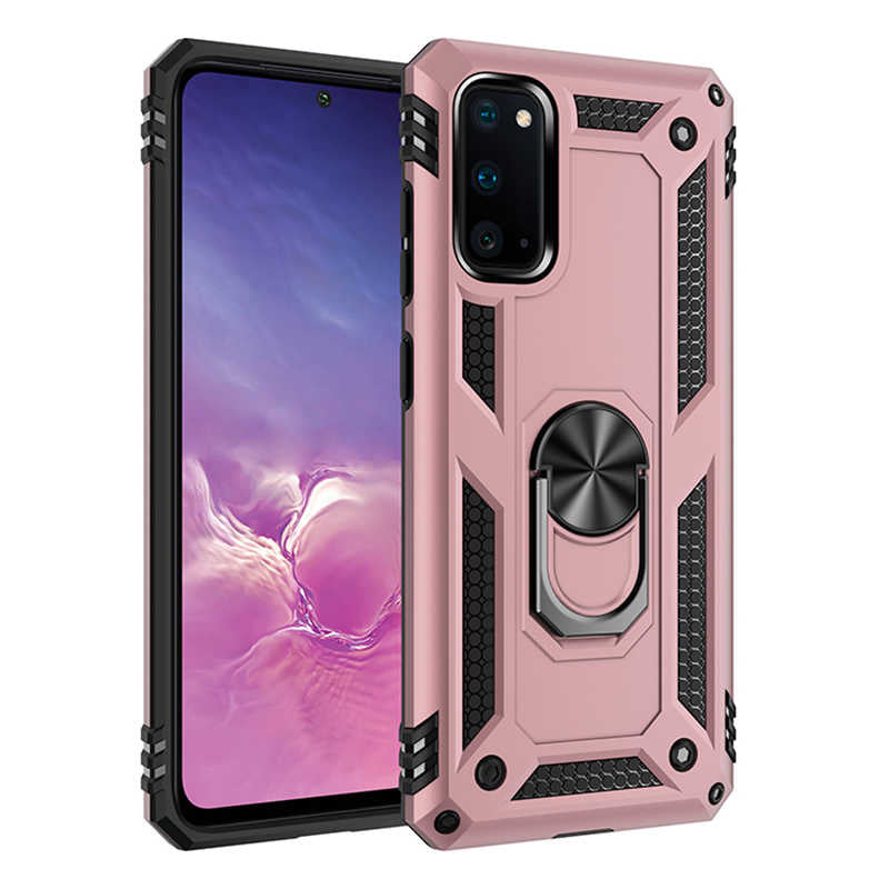Galaxy S20 Kılıf Zore Vega Kapak Rose Gold