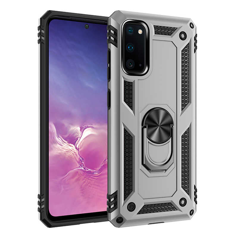 Galaxy S20 Kılıf Zore Vega Kapak Gri