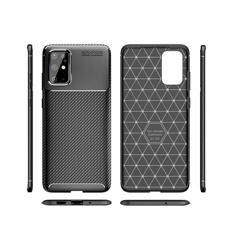 Galaxy S20 Plus Kılıf Zore Negro Silikon Kapak Siyah