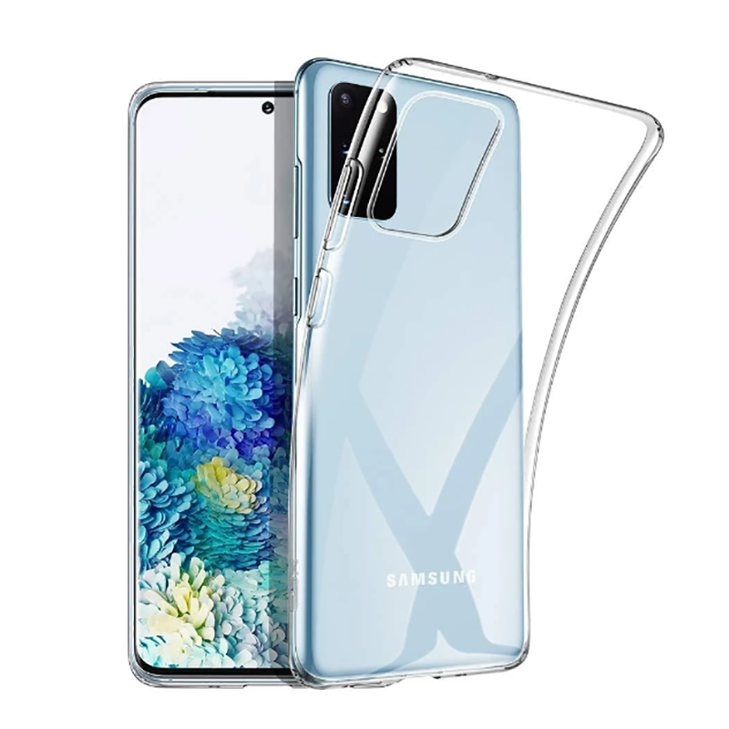 Galaxy S20 Plus Kılıf Zore Süper Silikon Kapak Renksiz
