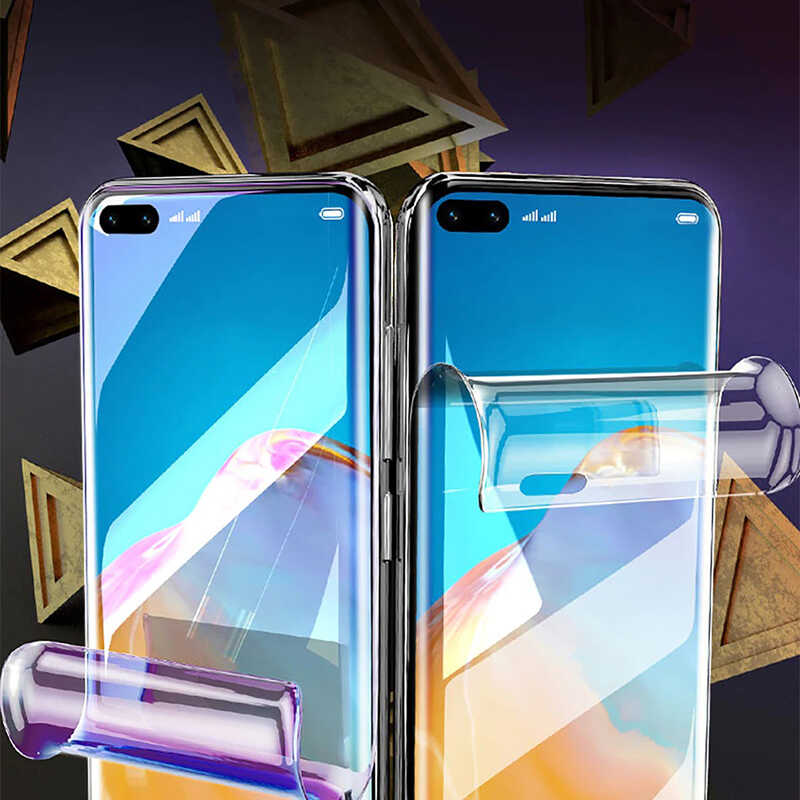 Huawei P40 Pro Zore Süper Pet Ekran Koruyucu Jelatin Siyah