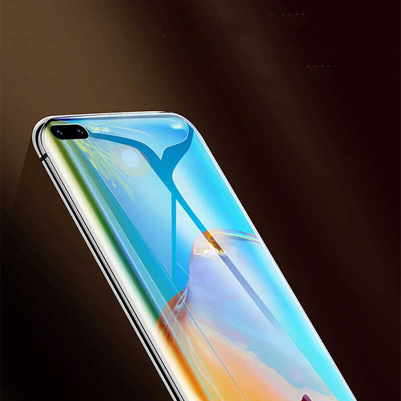 Huawei P40 Pro Zore Süper Pet Ekran Koruyucu Jelatin Siyah