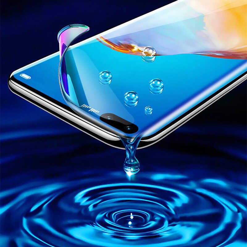 Huawei P40 Pro Zore Süper Pet Ekran Koruyucu Jelatin Siyah