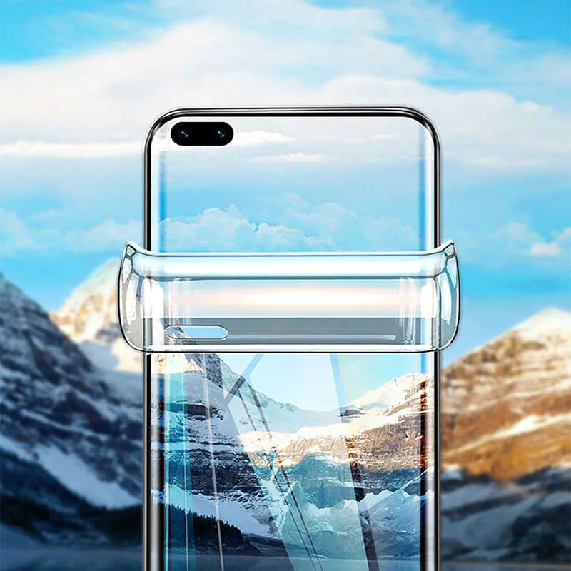 Huawei P40 Pro Zore Süper Pet Ekran Koruyucu Jelatin Siyah