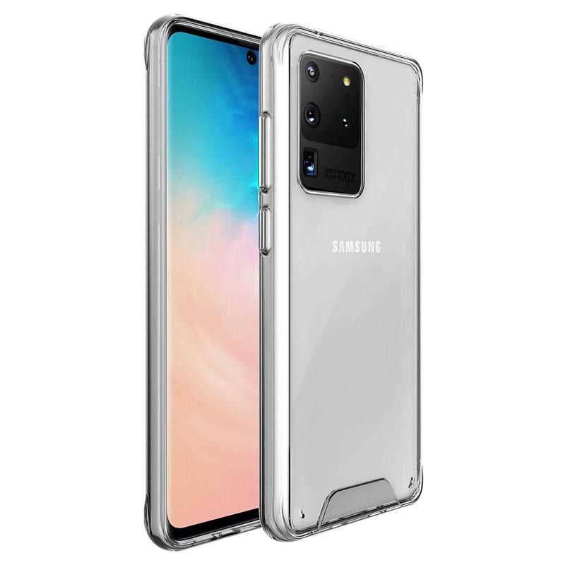 Galaxy S20 Ultra Kılıf Zore Gard Silikon Renksiz