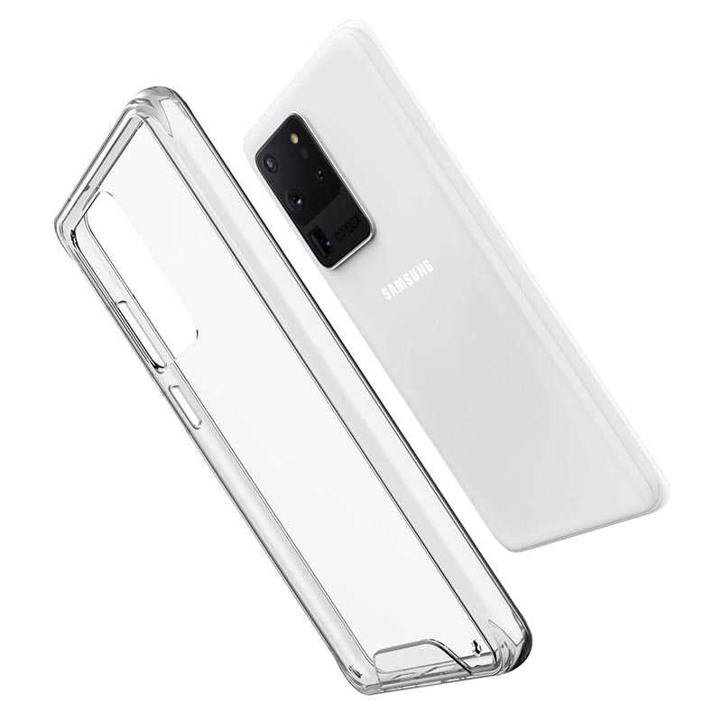 Galaxy S20 Ultra Kılıf Zore Gard Silikon Renksiz