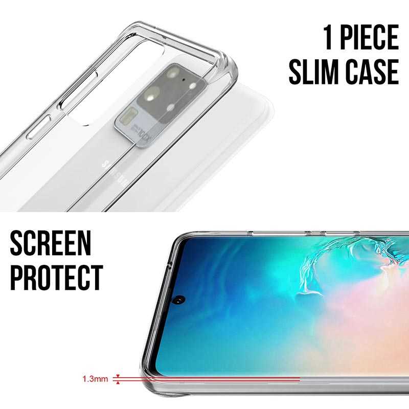 Galaxy S20 Ultra Kılıf Zore Gard Silikon Renksiz