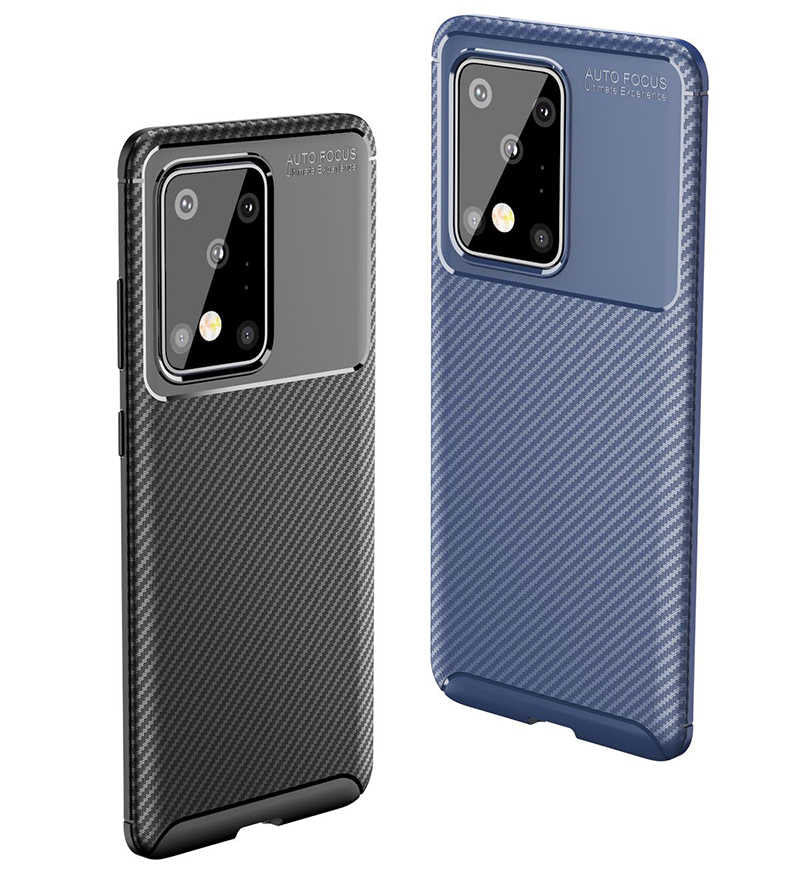 Galaxy S20 Ultra Kılıf Zore Negro Silikon Kapak Kahverengi