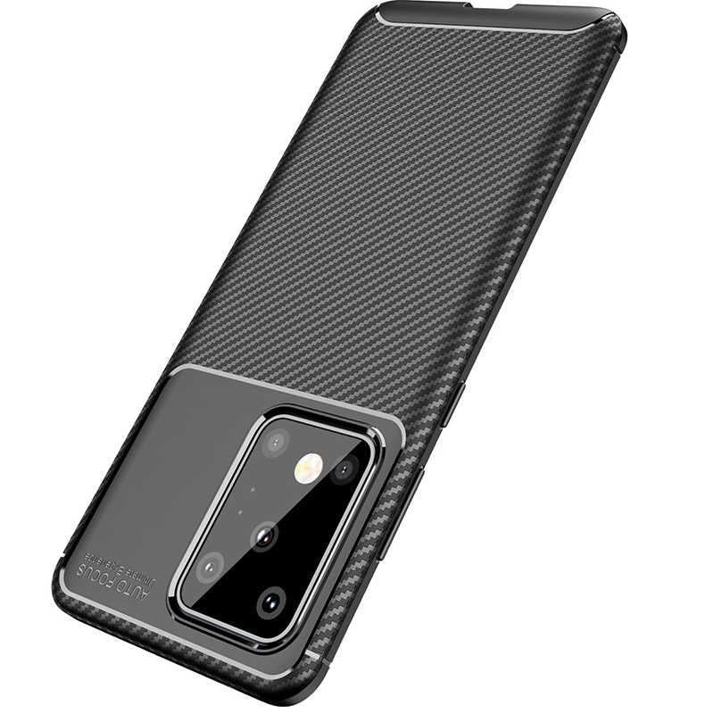 Galaxy S20 Ultra Kılıf Zore Negro Silikon Kapak Kahverengi