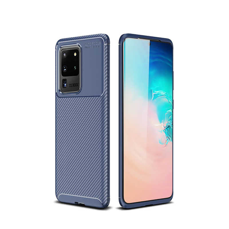 Galaxy S20 Ultra Kılıf Zore Negro Silikon Kapak Lacivert