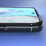 Galaxy S20 Ultra Kılıf Zore Ravel Silikon Kapak Siyah-Rose Gold